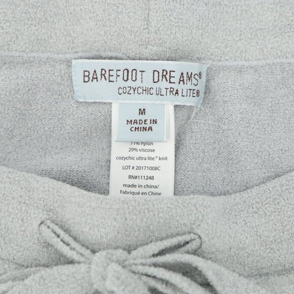 Barefoot Dreams CozyChic Ultra Lite Dove Gray Culotte Cropped Pants M - Picture 5 of 7